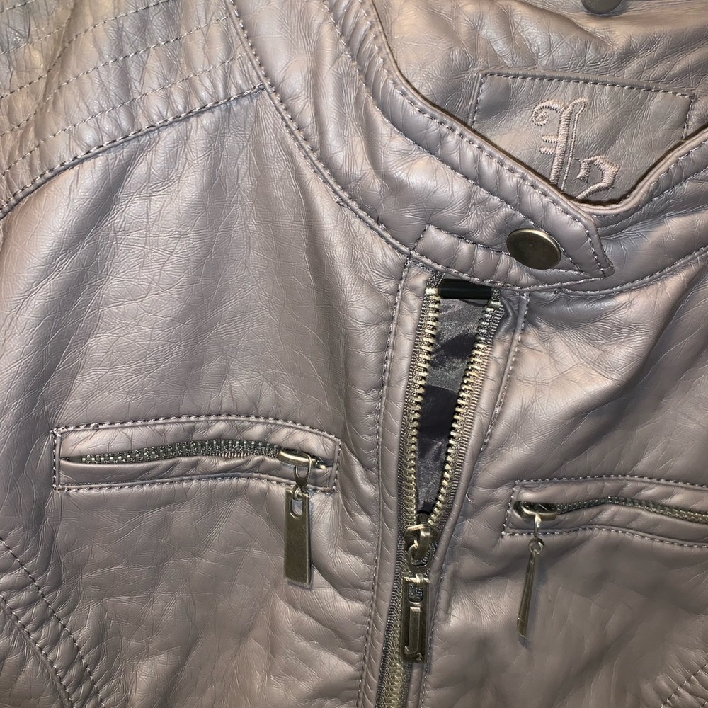 Fake Leather Jacket